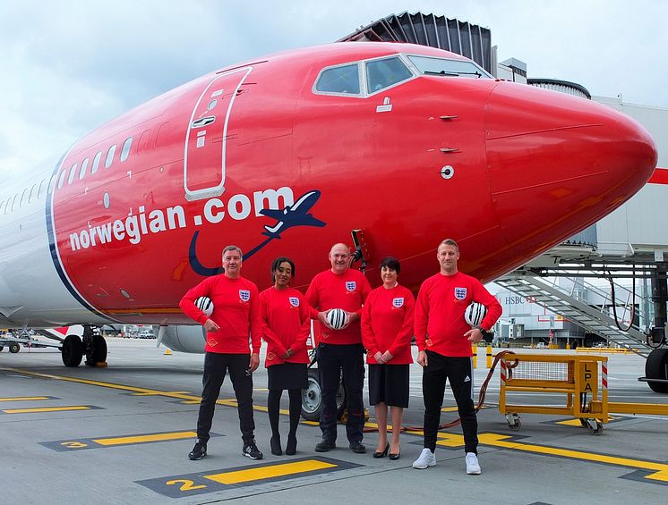 Norwegian staff mark Football Short Friday as Bobby Moore announced as new tail fin hero