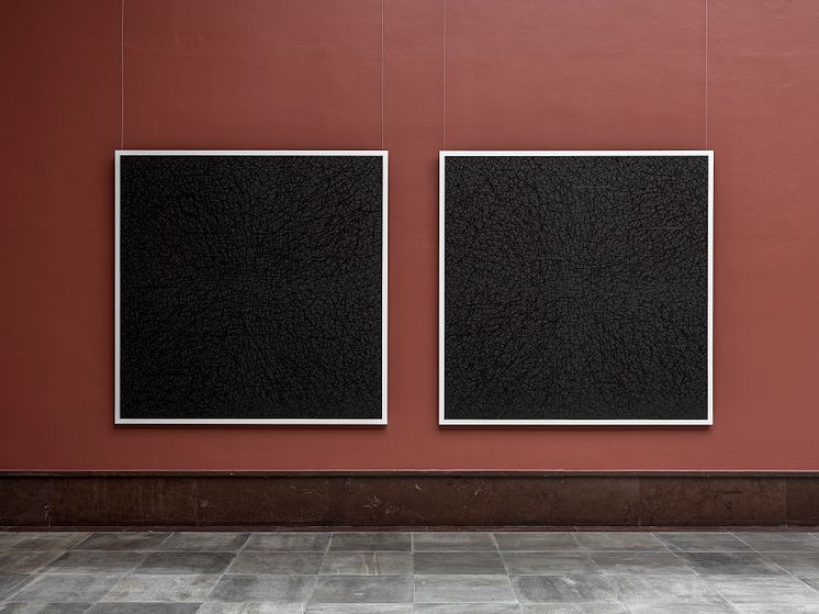Eternally Vanishing Bodies, olje på lerret, 203 cm x 203 cm x II (diptykon), 2007 Dag Erik Elgin / Et modernistisk punktum