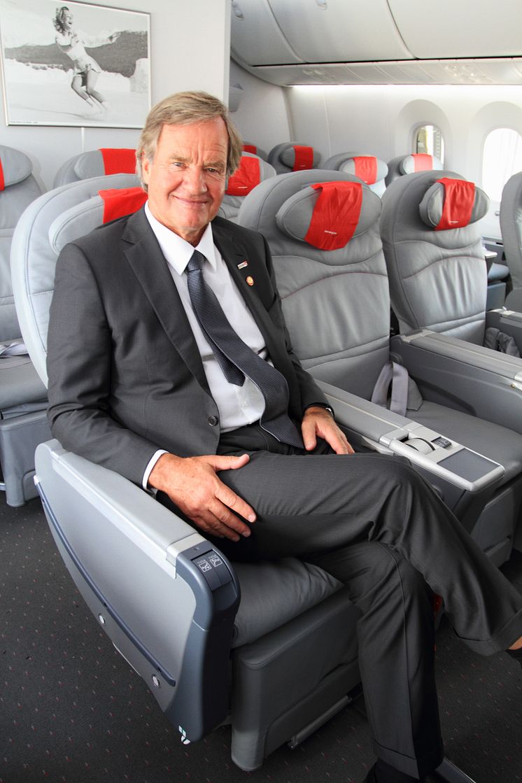 Björn Kjos onboard Dreamliner