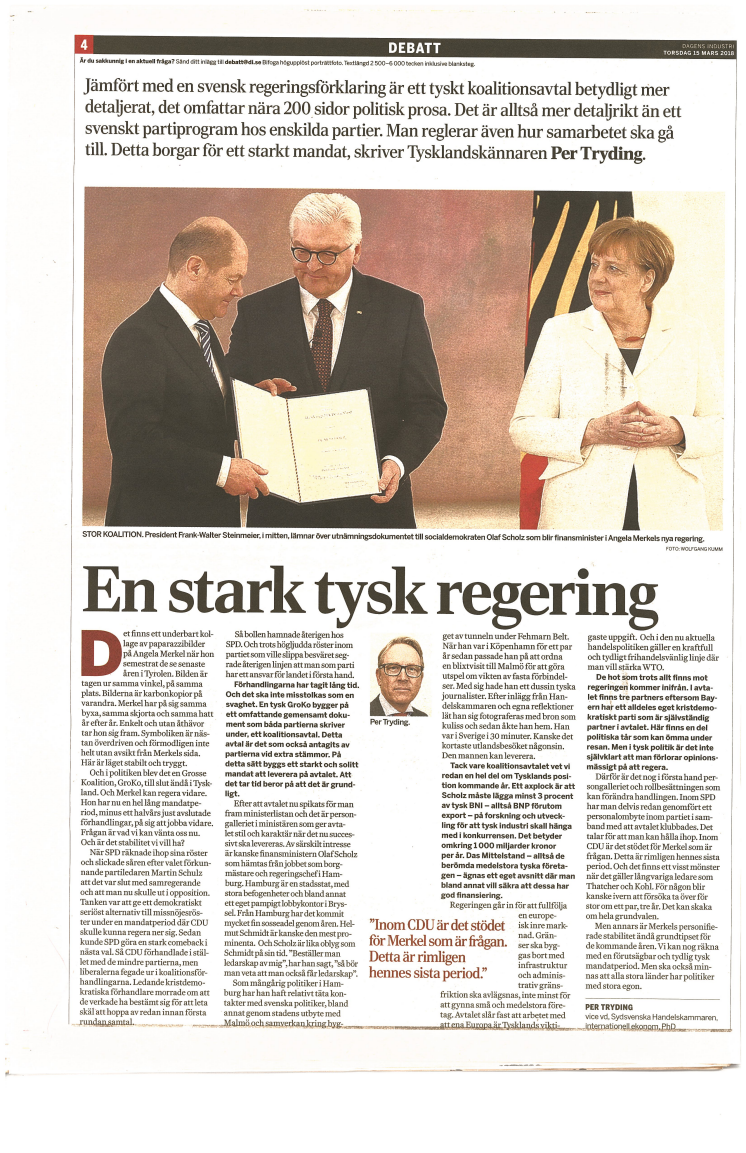 En stark tysk regering