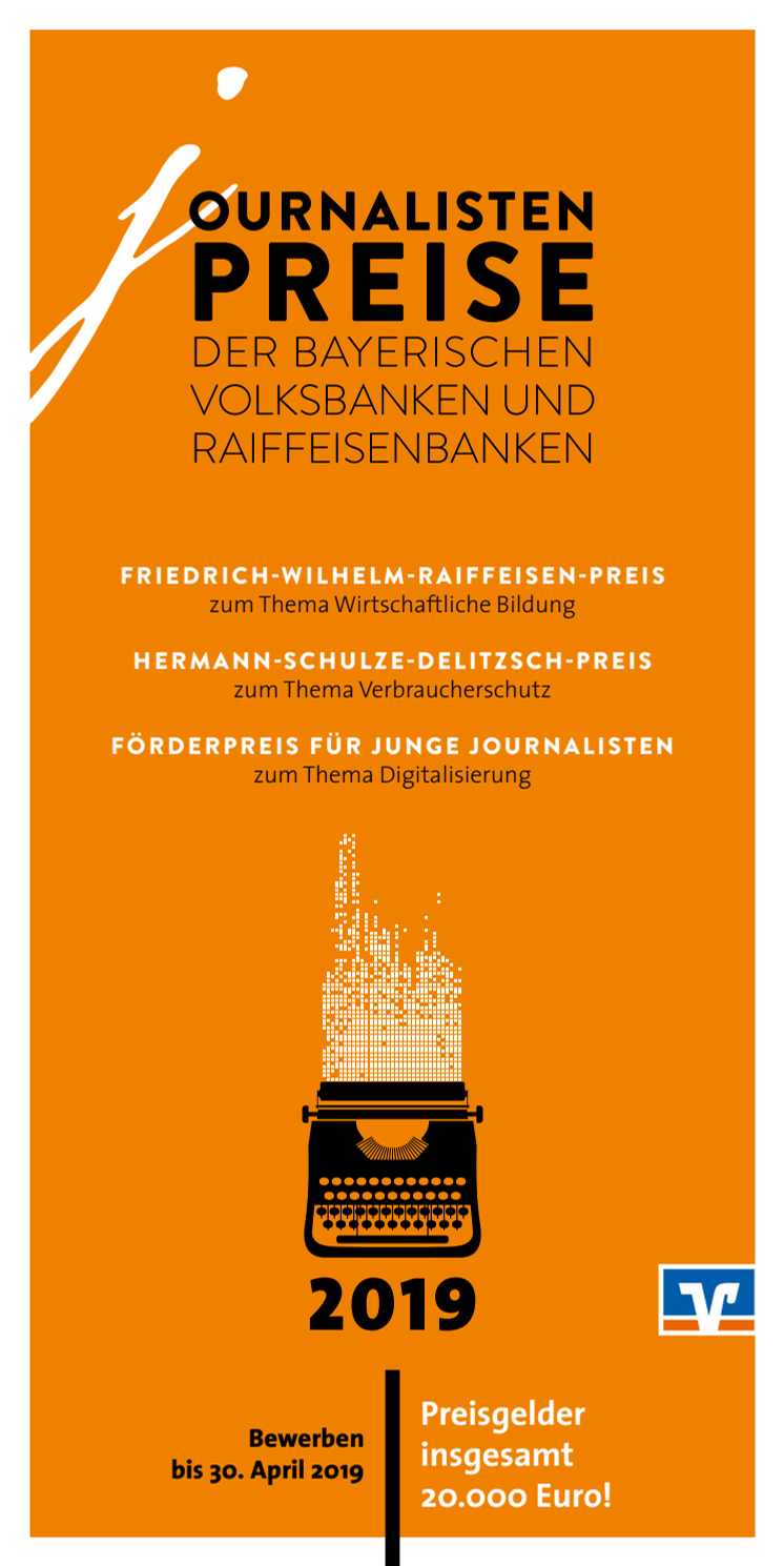 Flyer Journalistenpreise 2019