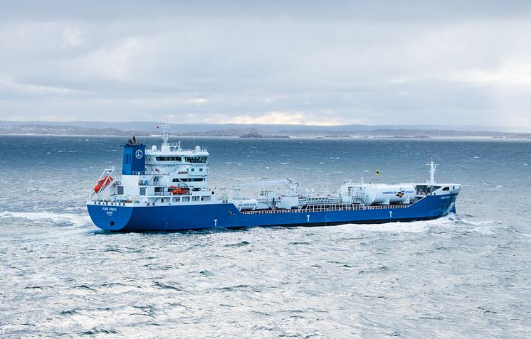 Fure Vinga at sea