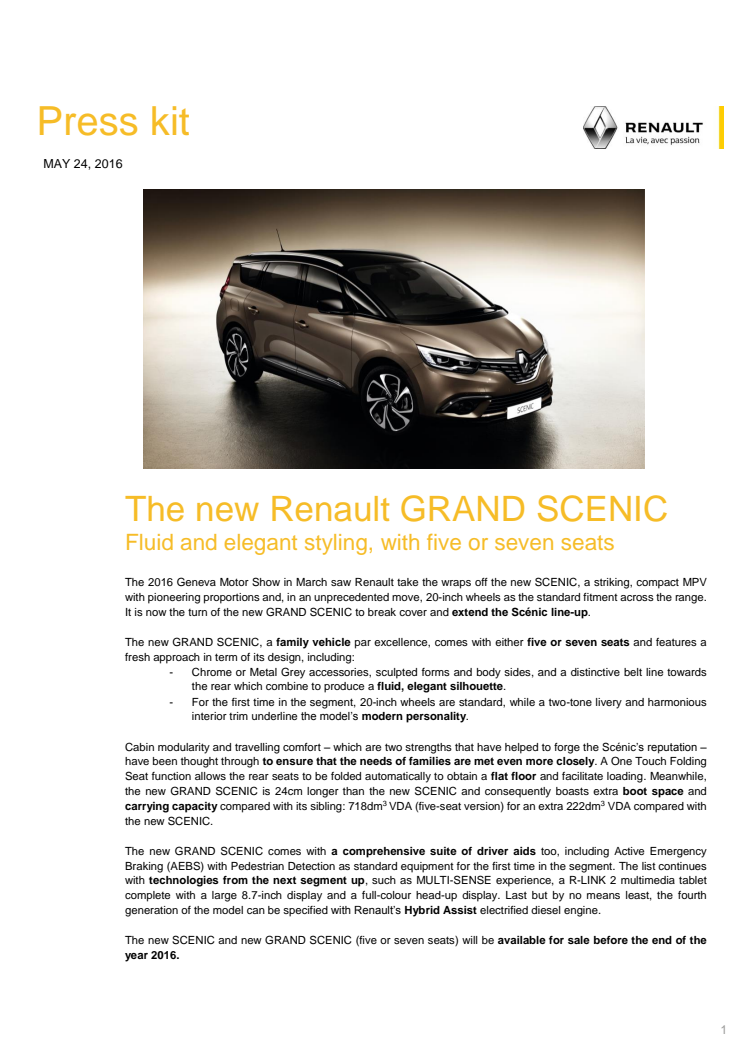 Nye Renault Grand Scenic