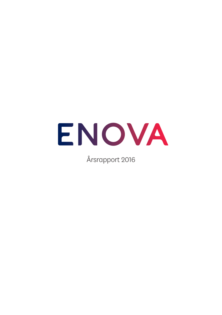 Enovas Årsrapport 2016