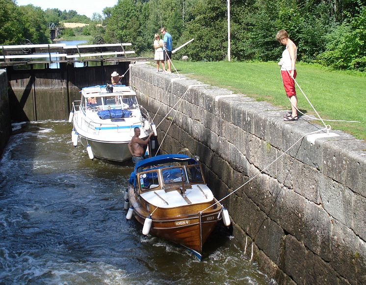 Pressbild - Kinda kanal, slussning