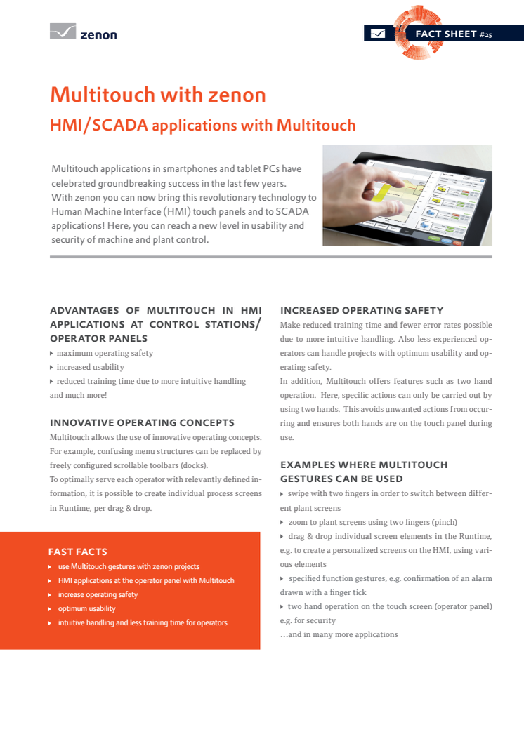 Faktablad Multi Touch för operatörspaneler [eng]