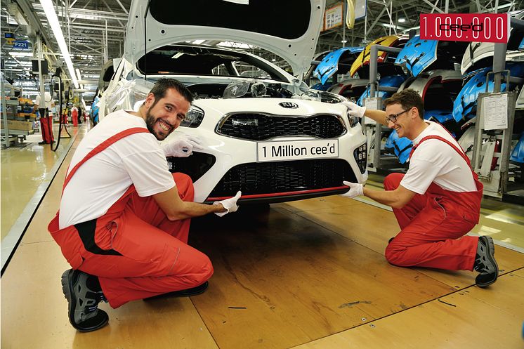 One in a million – Antallet af producerede KIA cee'd bliver 7-cifret