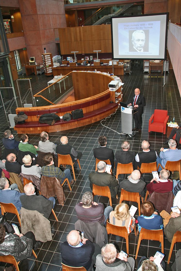 Vortragsveranstaltung zum 80. Todestag von Hugo Junkers