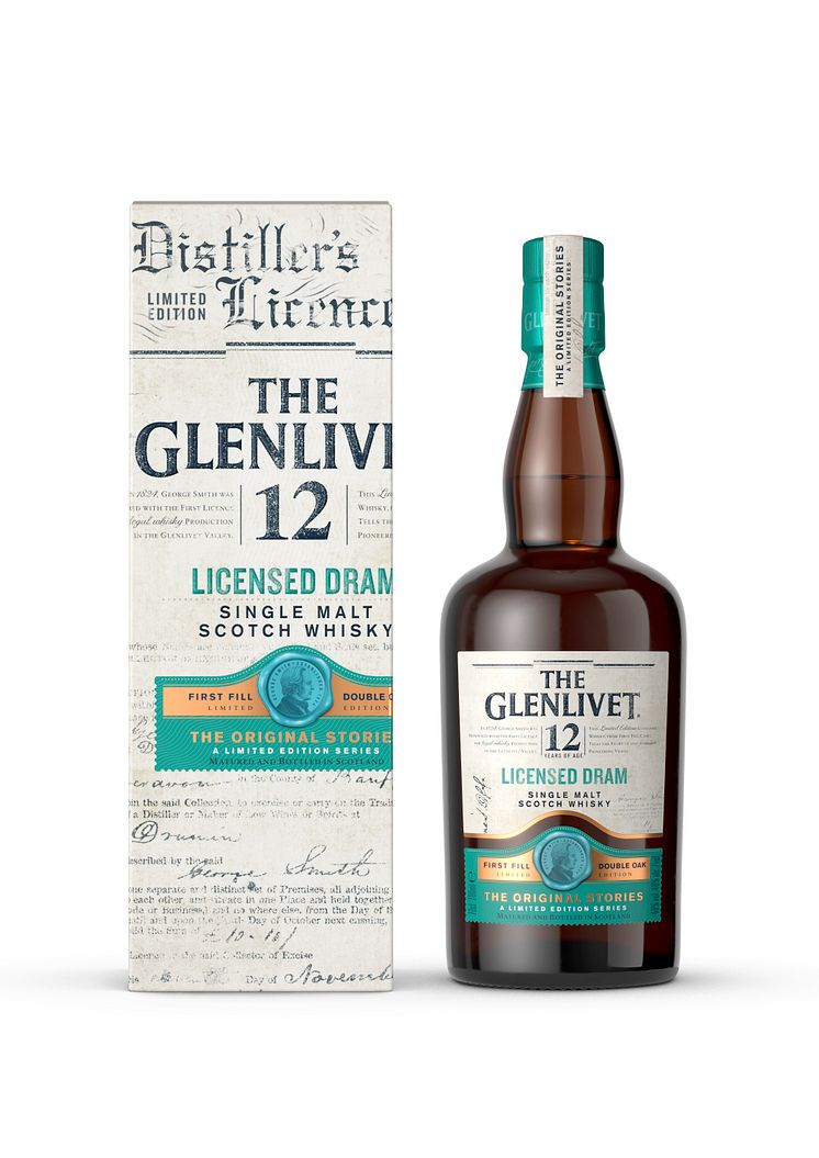 The Glenlivet_Licensed Dram_Bottle and carton
