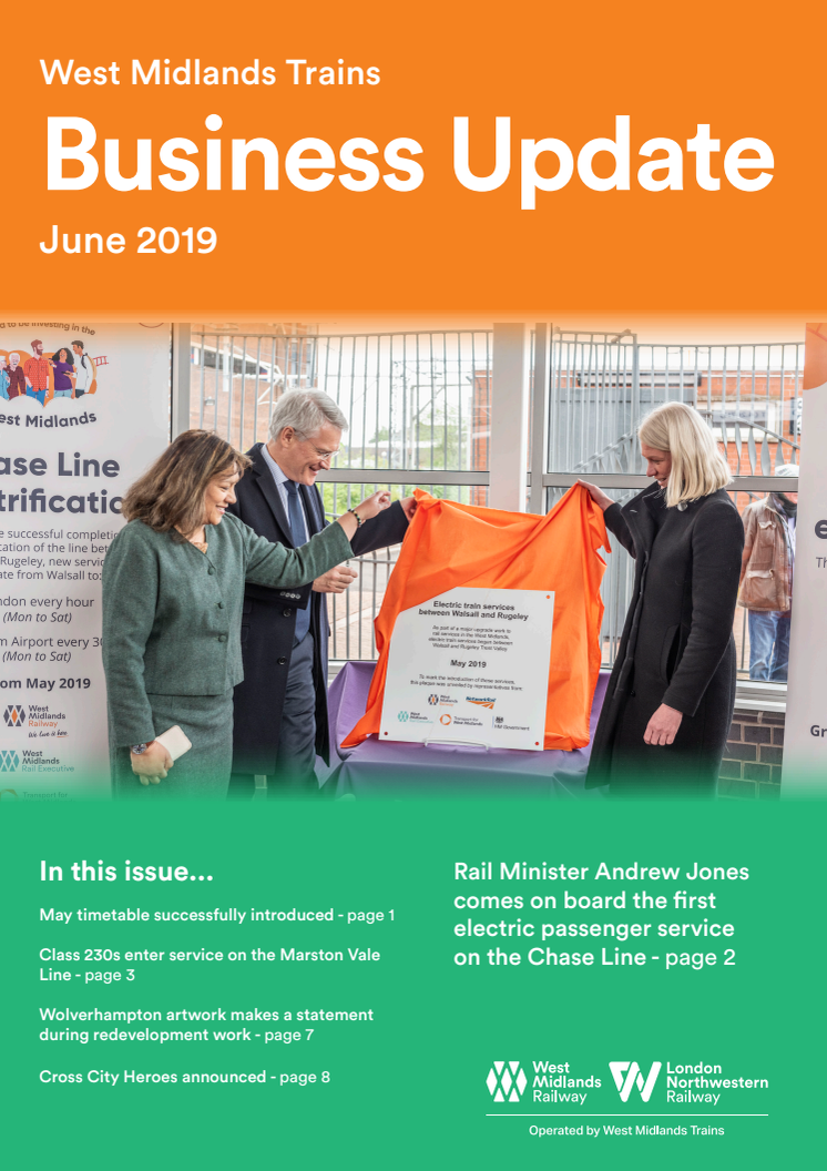 West Midlands Trains Business Update - June 2019