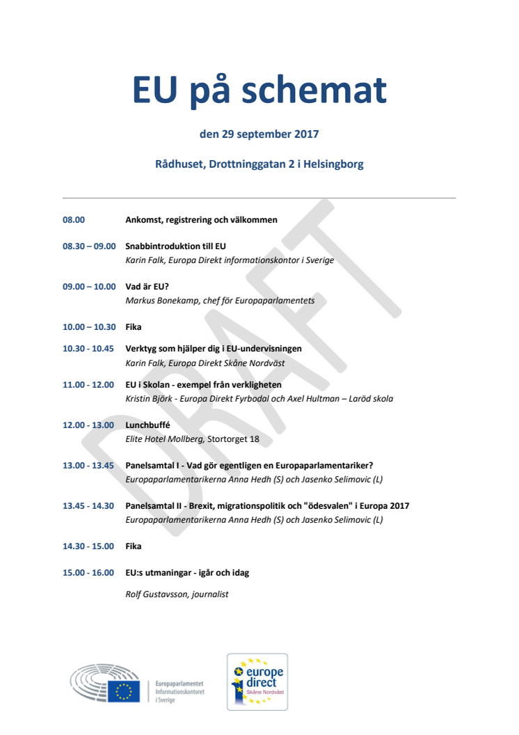 EU-utbildning till alla lärare på två Helsingborgsskolor