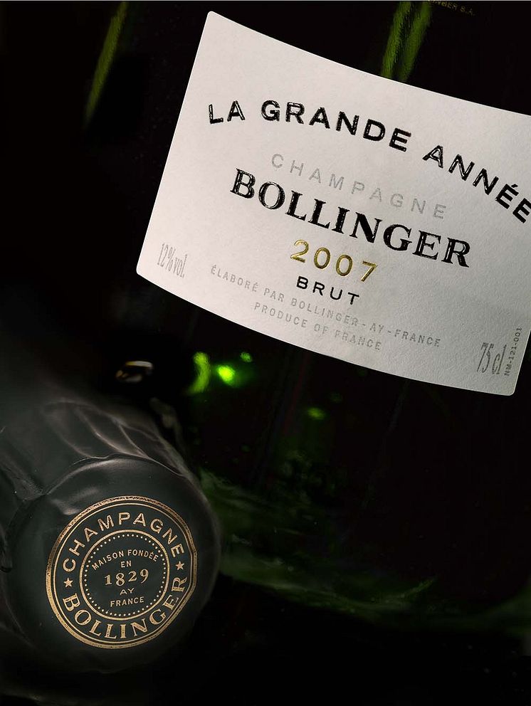 Närbild Bollinger La Grande Année 2007