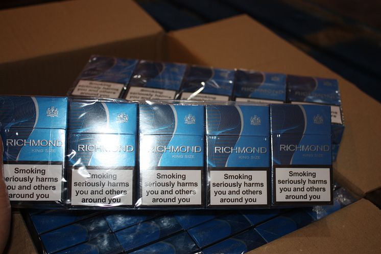 Seized cigarettes