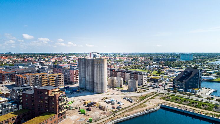 Silorna i Limhamn sett från norr