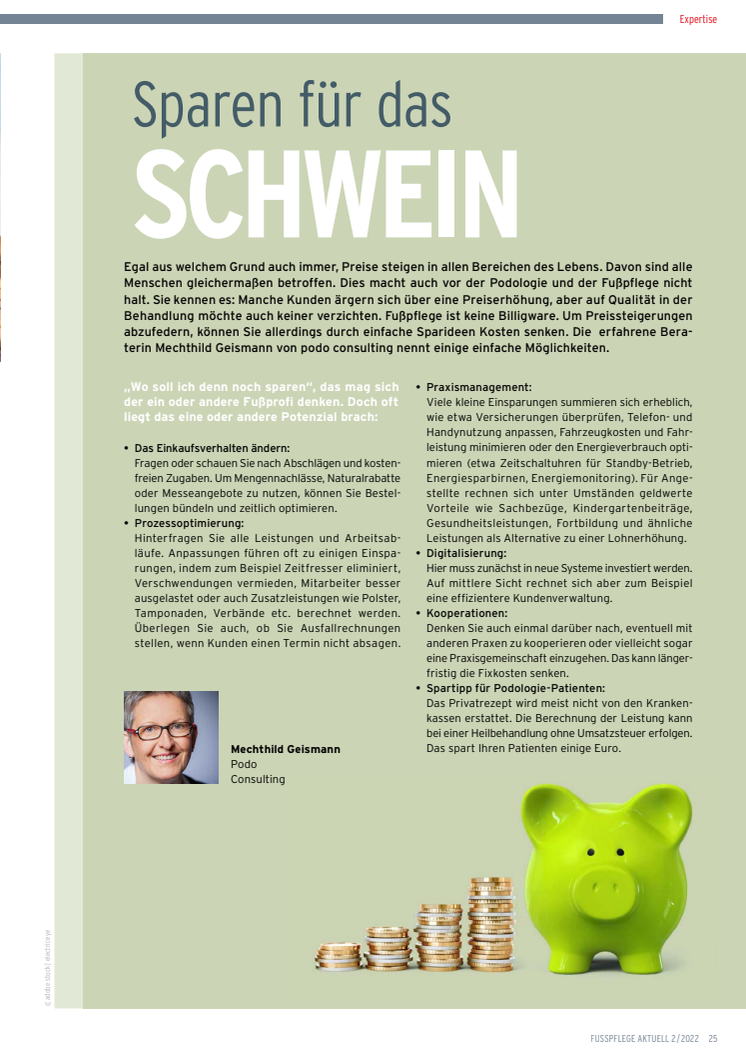 Sparen für das Sparschwein