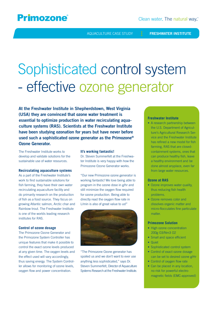 Why ozone at RAS works