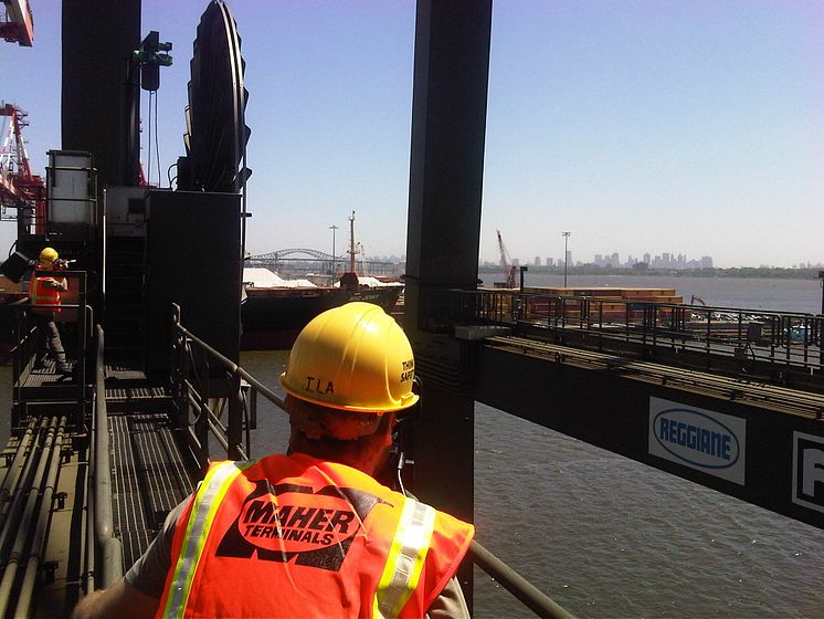 Reel power - filming cable reels on STS cranes at Maher Terminals in Newark NJ #Cavotecfilm