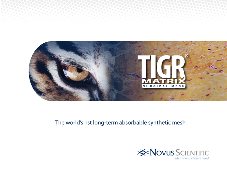 TIGR® Matrix Surgical Mesh Presentation