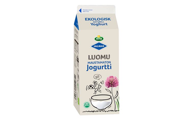 Arla Ingman Luomu  maustamaton jogurtti 750 g