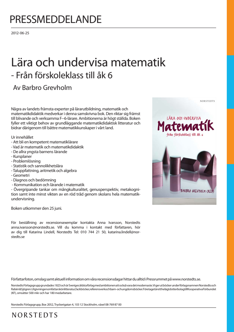 Lära och undervisa matematik