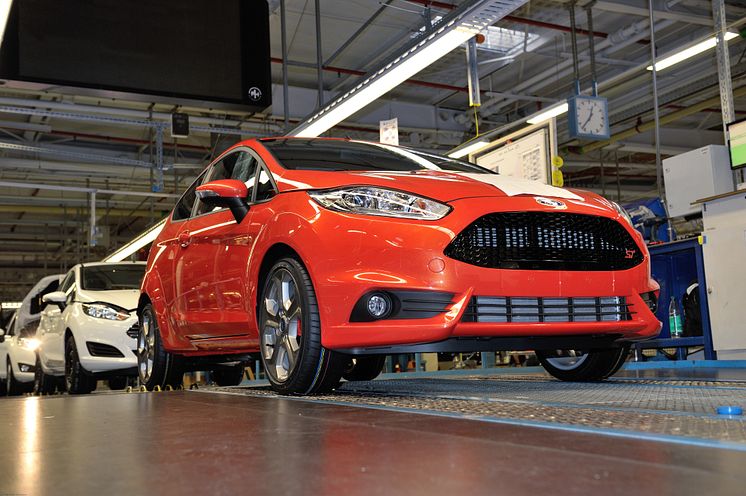 Ford Fiesta ST:n tuotanto alkaa