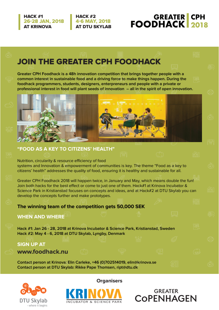 Inbjudan Greater CPH Food hack
