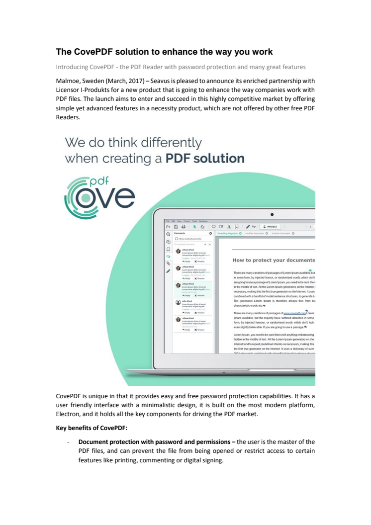 The CovePDF solution to enhance the way you work