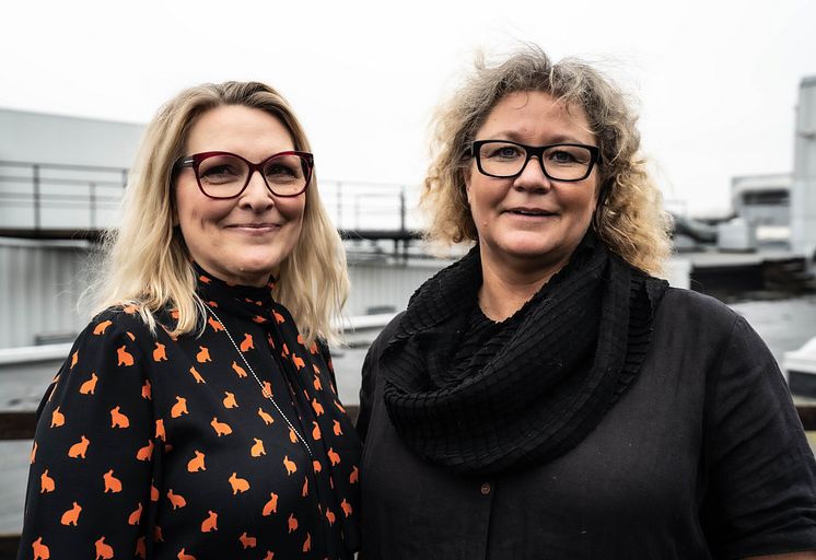 Chicie Lindgren, enhetschef Stockholm Design Events, och Christina Olsson, projektchef Formex. 