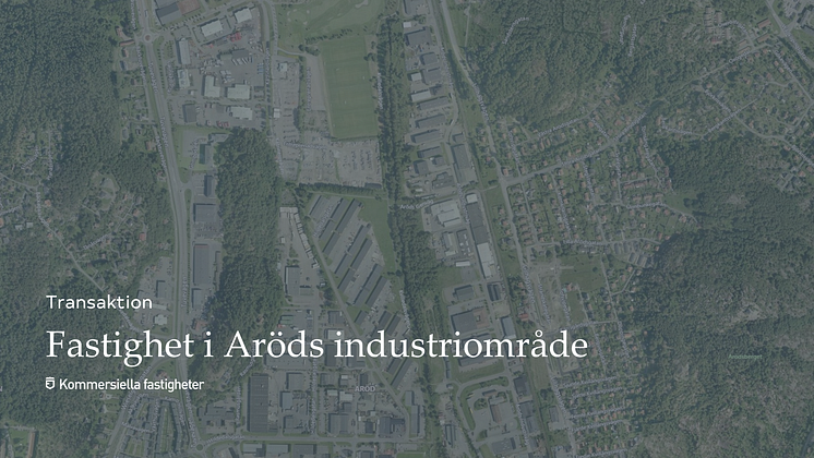 Pressmeddelande Aröds Industriområde