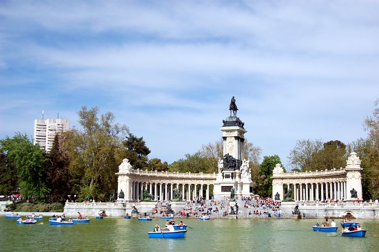 Parken Retiro i Madrid