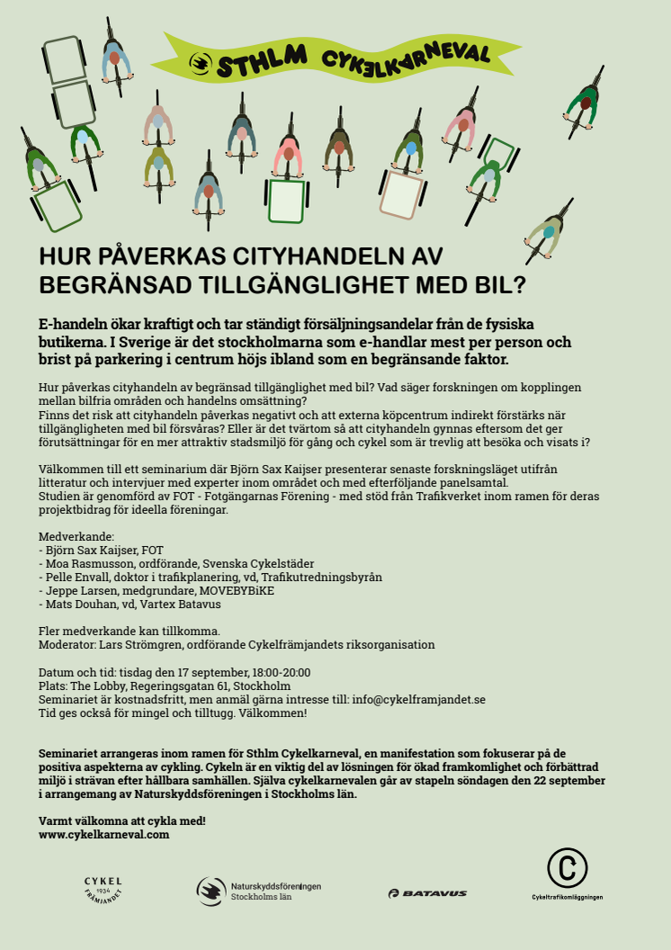 Pressinbjudan: Hur påverkas cityhandeln av begränsad tillgänglighet med bil?