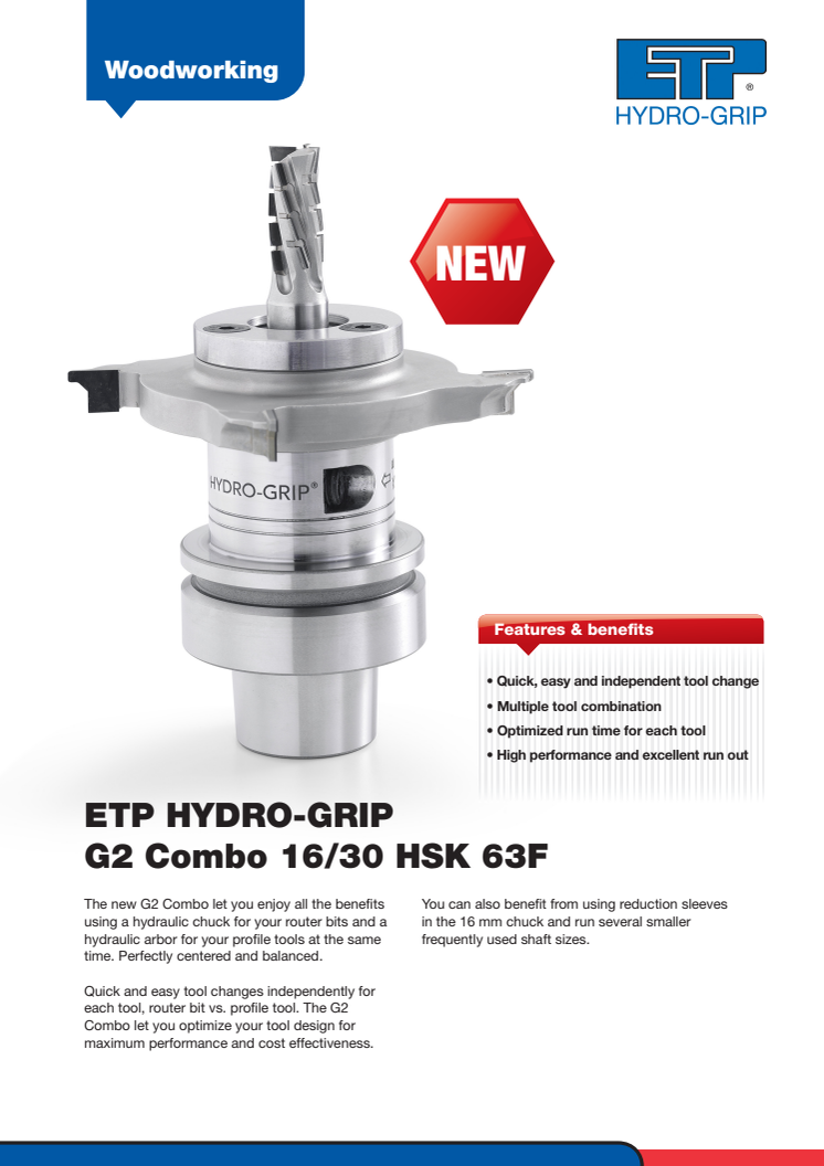 ETP HYDRO-GRIP G2 Combo 16/30 HSK 63F