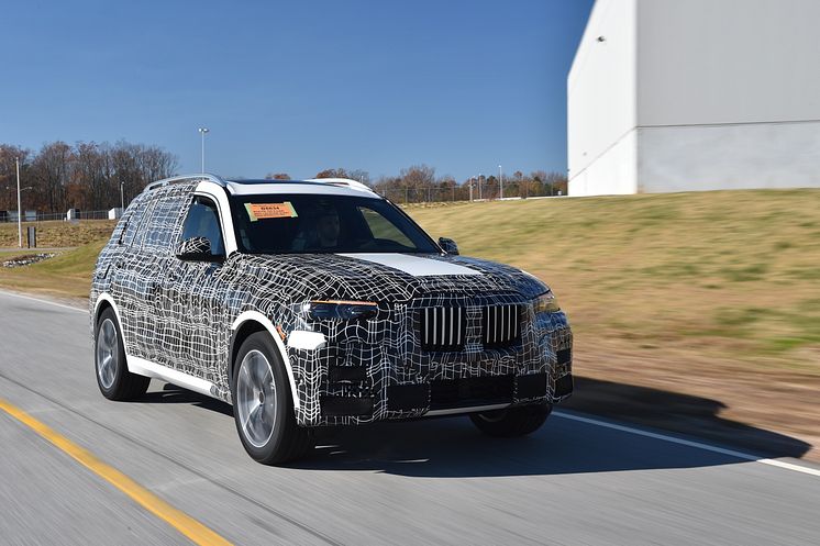 Preprodusert versjon av BMW X7