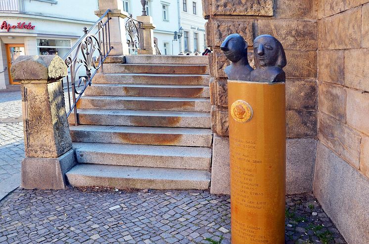 Säule auf dem Ringelnatzpfad in Wurzen 