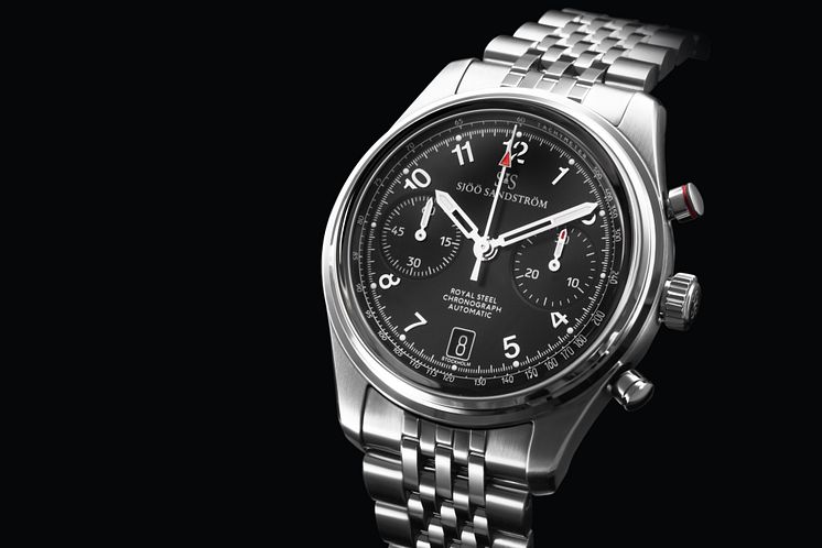 Royal Steel Chronograph 40mm Black Image - Sjöö Sandström.jpg