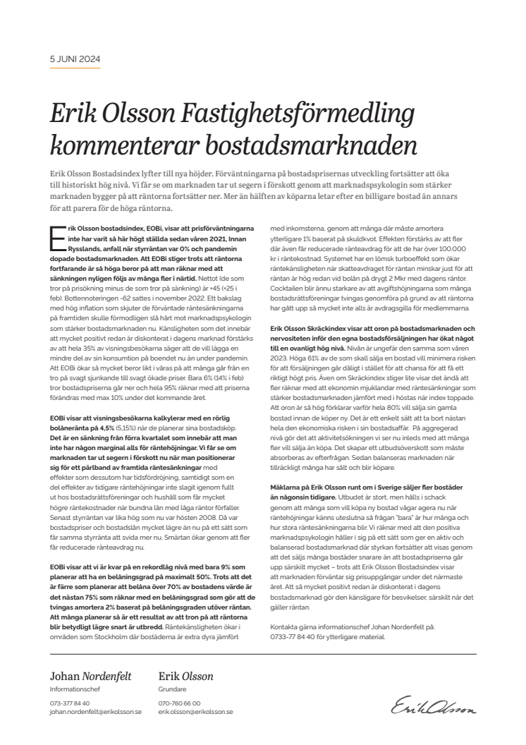 Erik Olsson Fastighetsförmedling kommenterar bostadsmarknaden 5 juni 24.pdf