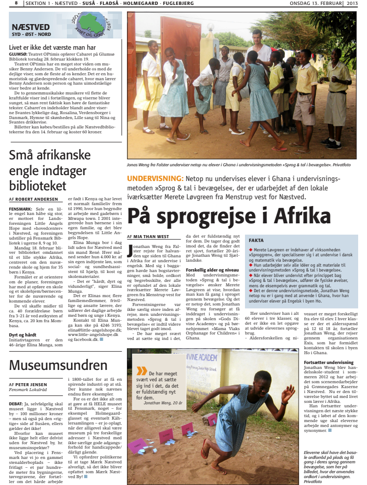 På sprogrejse i Afrika