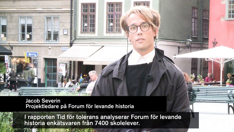 VIDEO Projektledare Jacob Severin om några resultat i nya studien "Tid för tolerans"
