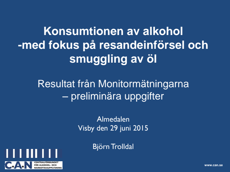 CANs presentation Almedalen 2015