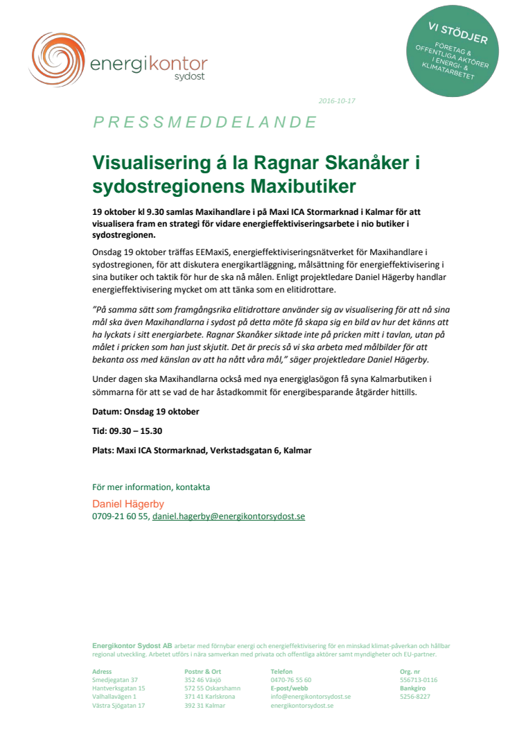 Visualisering á la Ragnar Skanåker i sydostregionens Maxibutiker
