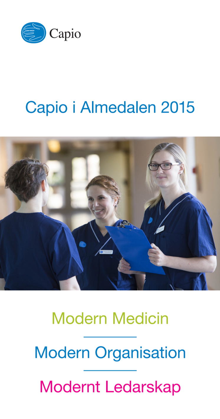 Program Capio Almedalen 2015