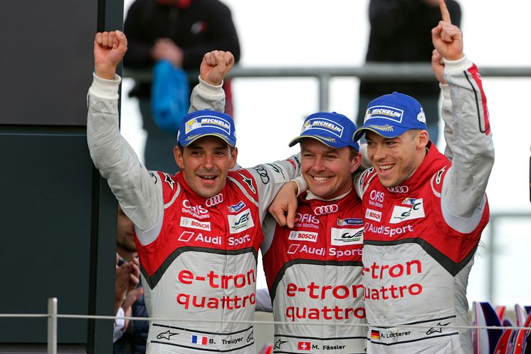 Audi #7 wins at Silverstone - Benoît Tréluyer, Marcel Fässler, André Lotterer