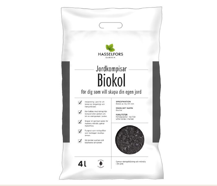 Jordkompisar biochar, Hasselfors Garden