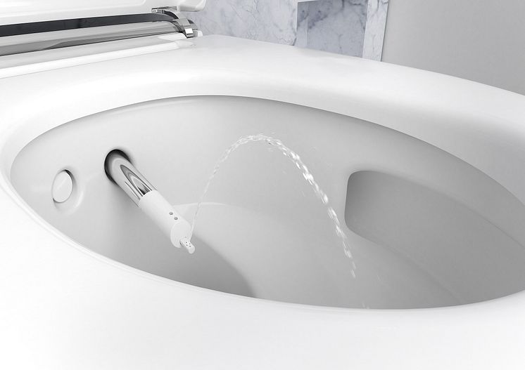 Geberit, AquaClean Mera -pesu-wc pesutoiminto