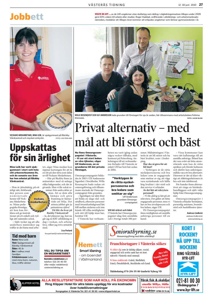 OC i Västerås Tidning