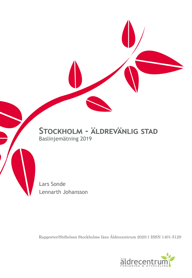 Stockholm - äldrevänlig stad