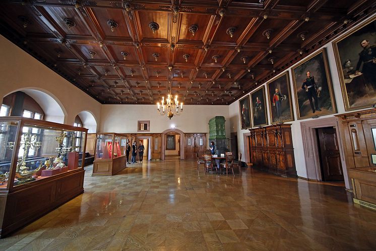 Blick in die Dauerausstellung des Stadtgeschichtlichen Museums Leipzig im Alten Rathaus
