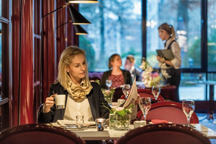 Rumdum renoviert: Das Maritim Hotel Bonn, hier die Brasserie.