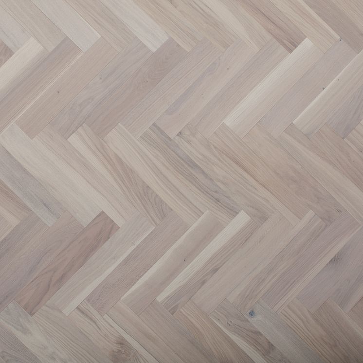 Bjoorn herringbone parquet white oiled rustic