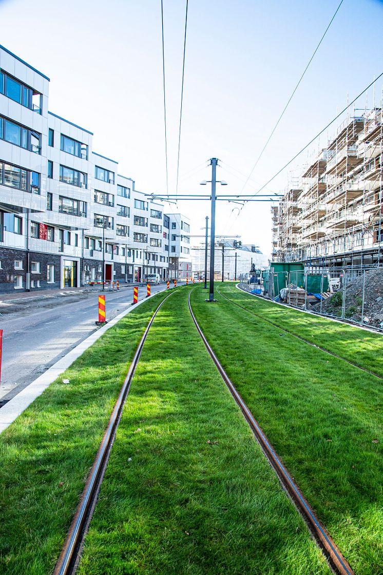 Spårväg på Brunnshögsgatan